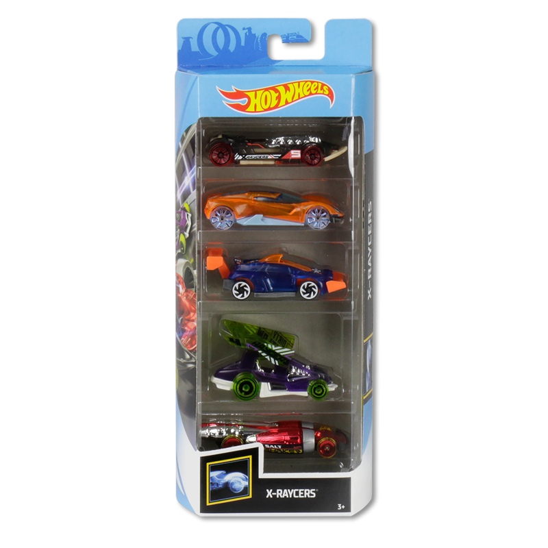 

Подарунковий набір з 5 машин Hot Wheels " X-Raycers" 01806