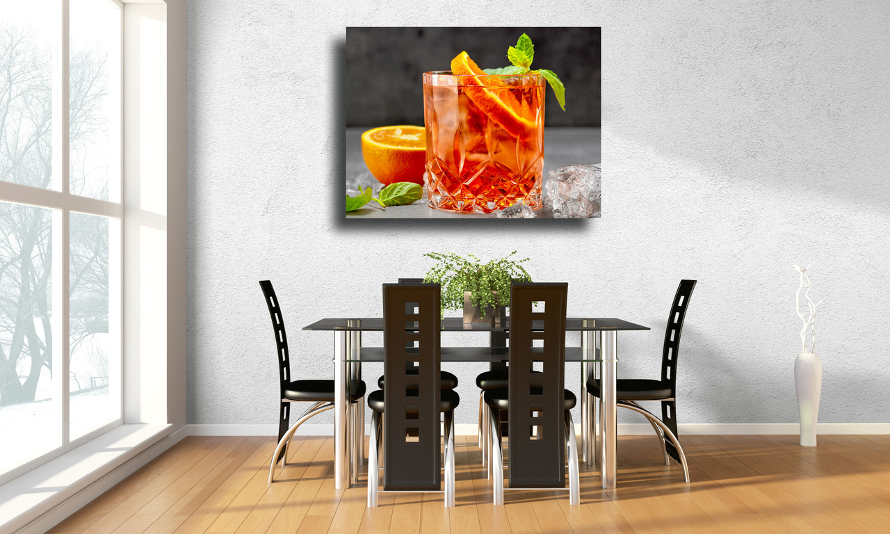 

Картина на холсте Классический итальянский коктейль Aperol Spritz 60х45