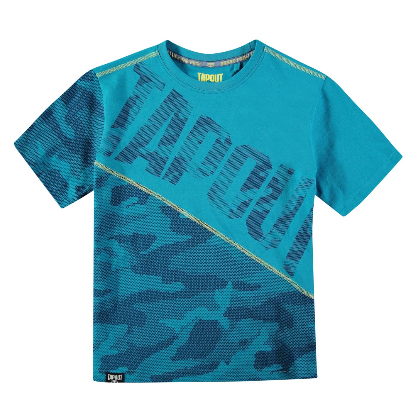 

Футболка Tapout Camouflage Panel T Shirt Junior Boys 9-10 лет Синий (598211-R)