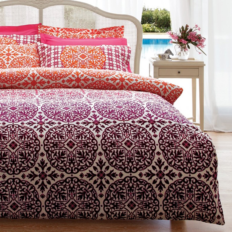 

Плед-покрывало Karaca Home Berry bordo 200х240 см Бордовый, Оранжевый 8355