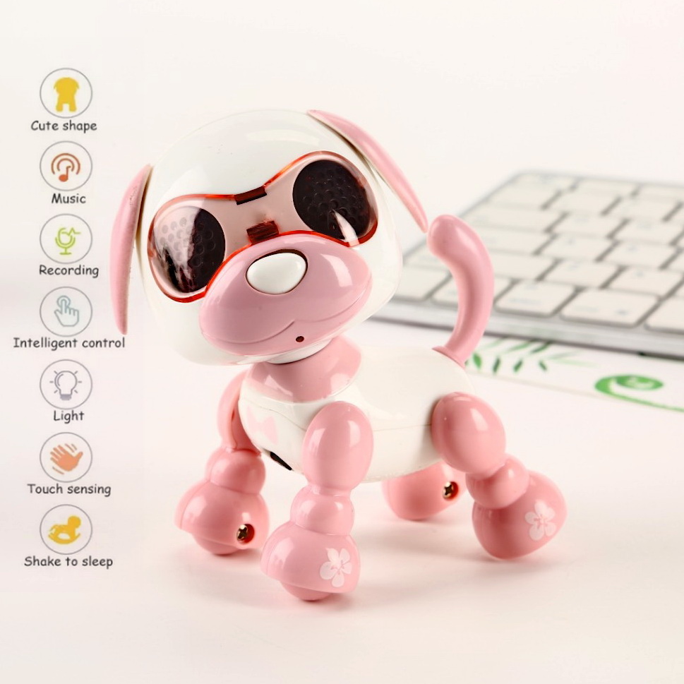 

Интерактивная развивающая собака Smart Dog 98754 "Умный щенок" собака-робот сенсорная розовый (229099)