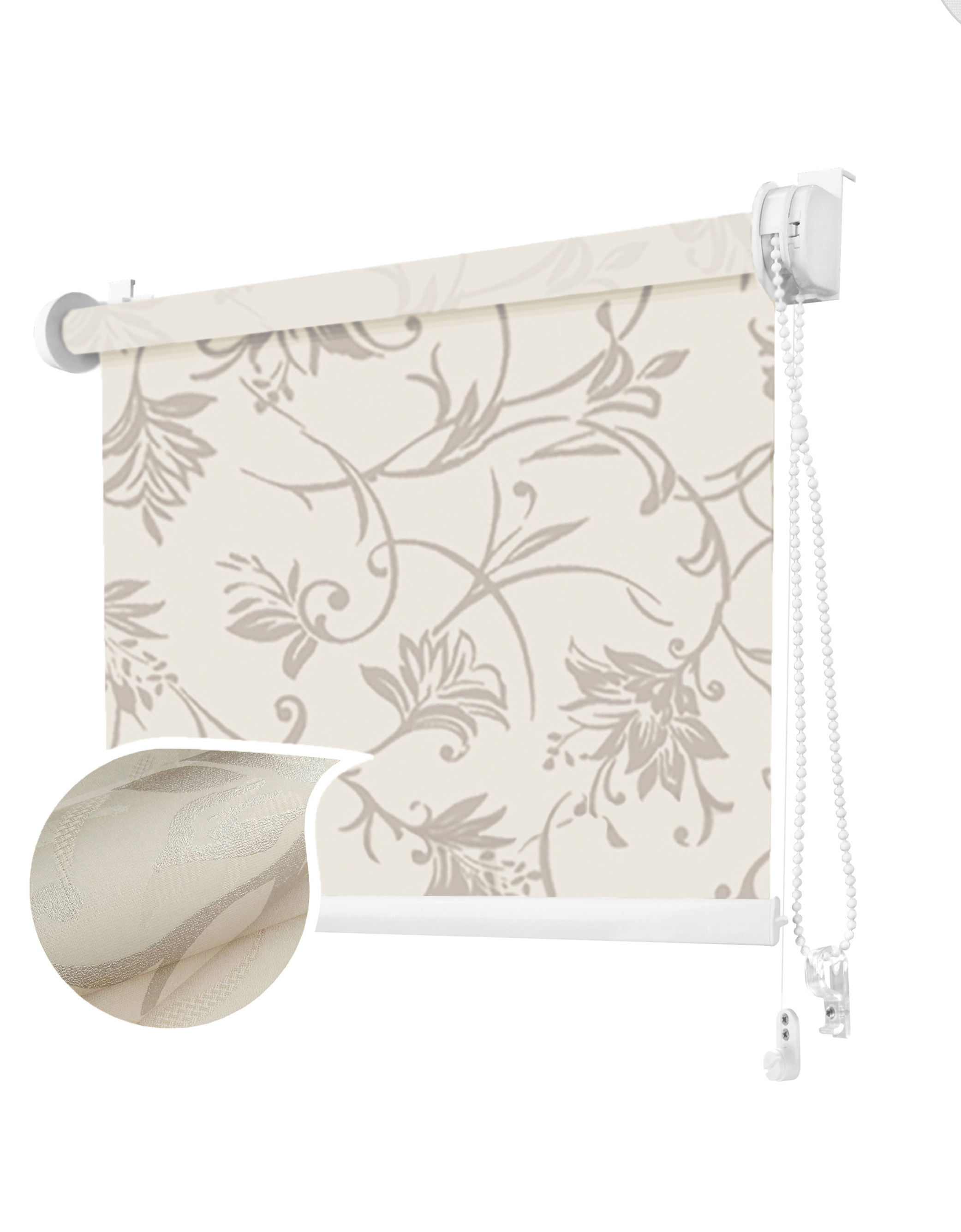 

Ролета тканевая ROLLOTEX Eden Mini 61х150 см Cream