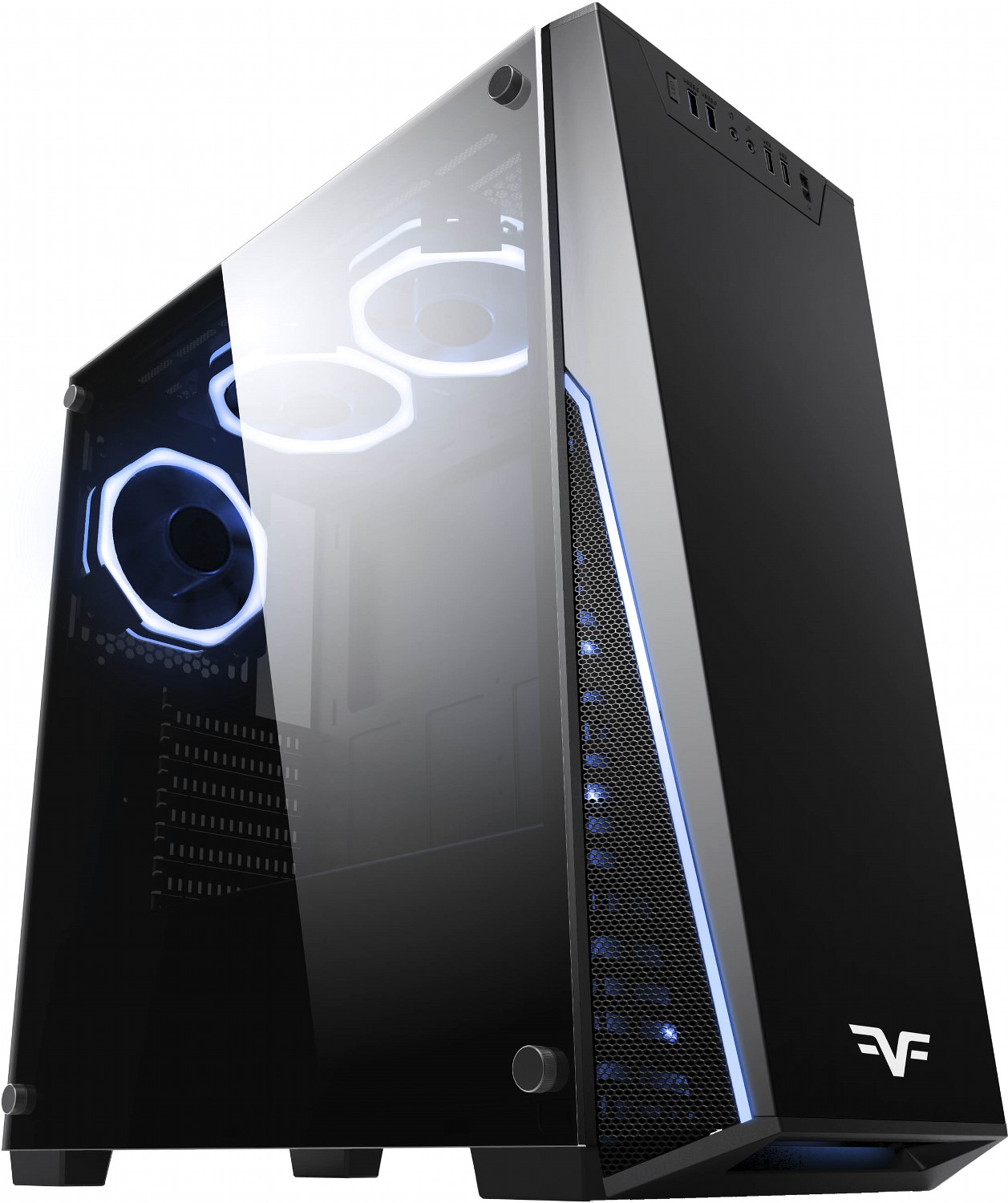 

Корпус Frime Mark III Black (MarkIII-U3-GLS-3RGBF-WP)