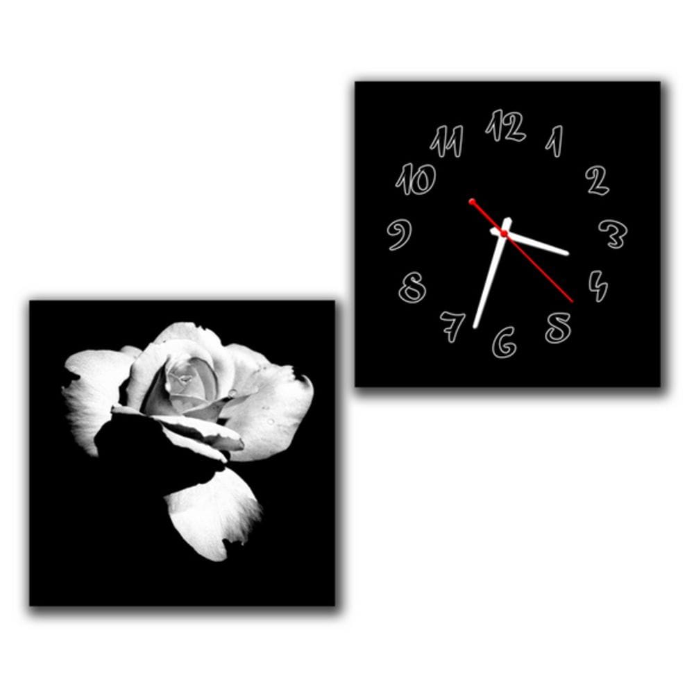 

Модульные настенные часы IdeaClock Ретро роза