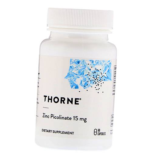 

Цинк Пиколинат, Zinc Picolinate 15, Thorne Research 60капс (36357007)