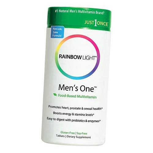 

Витамины для мужчин, Men's One, Rainbow Light 150таб (36316003)