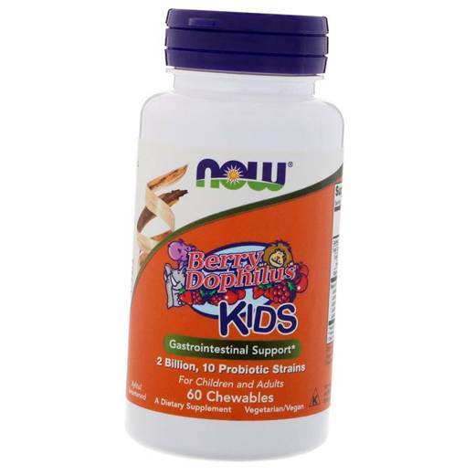 

BerryDophilus Kids 2 Billion Now Foods 60таб (69128008)
