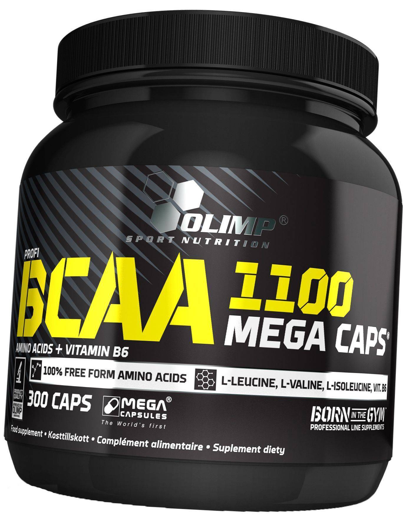 

Аминокислоты ВСАА для спорта, BCAA Mega 1100, Olimp Nutrition 300капс (28283003)