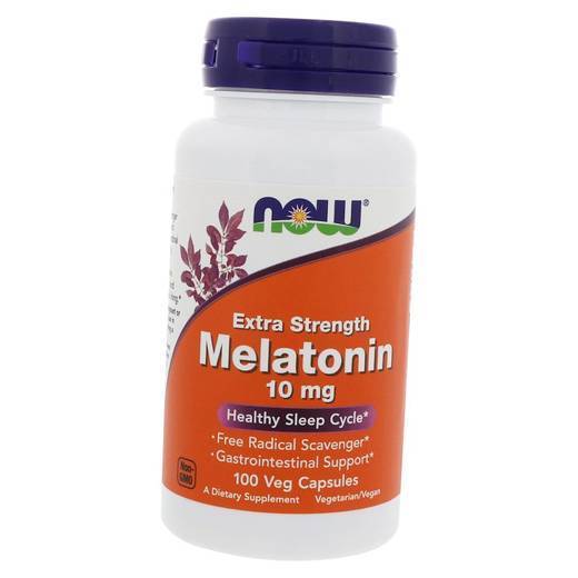 

Мелатонин, Melatonin 10, Now Foods 100вегкапс (72128011)