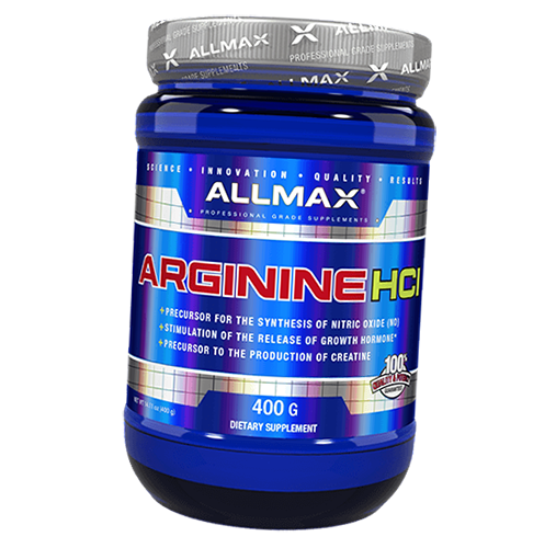 

Аргинин, Arginine HCI, Allmax Nutrition 400г (27134001)