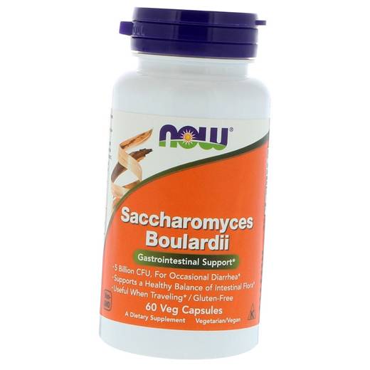 

Сахаромицеты Буларди, Saccharomyces Boulardii, Now Foods 60вегкапс (69128011)