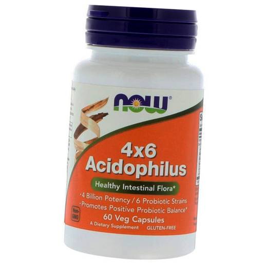 

Acidophilus 4X6 Now Foods 60вегкапс (69128005)