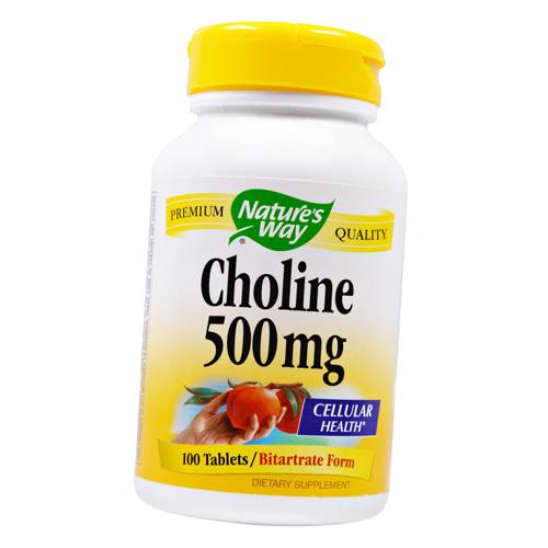 

Холин, Choline 500, Nature's Way 100таб (36344007)