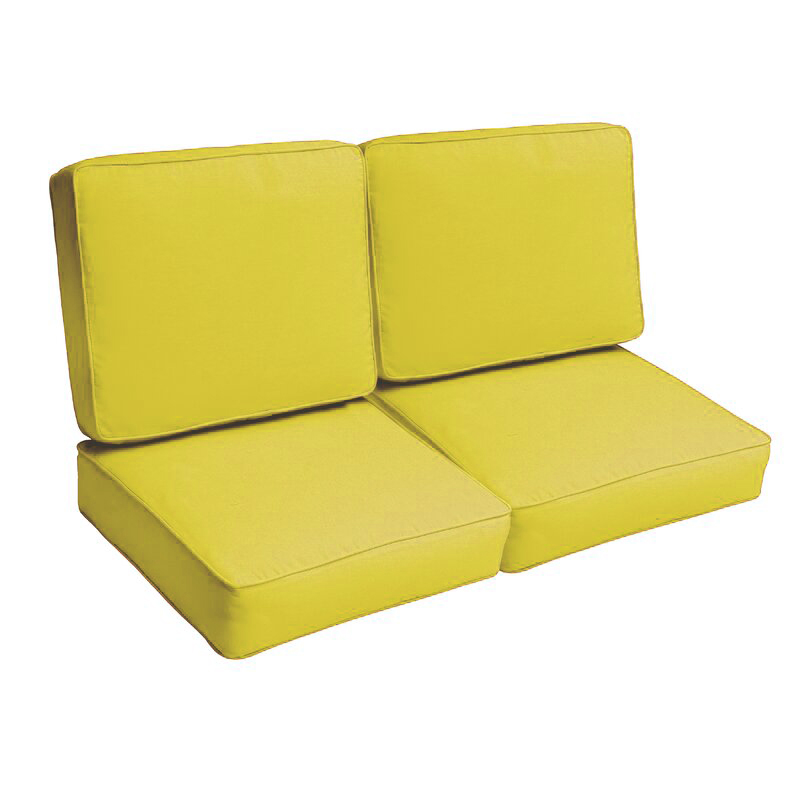 

Комплект подушек на мебель из поддонов, паллет или скамейку 120х60х10 PILLOW-160 BIG YETI Ткань премиум хлопок Турция желтый (s-160)