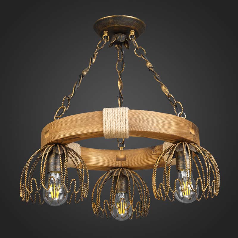 

Люстра деревянная Light House DL-13000