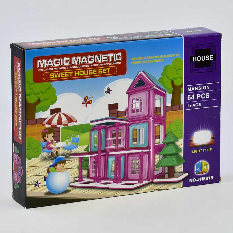 

Конструктор магнитный Magic Magnetic JH 8819 Особняк, 64 детали