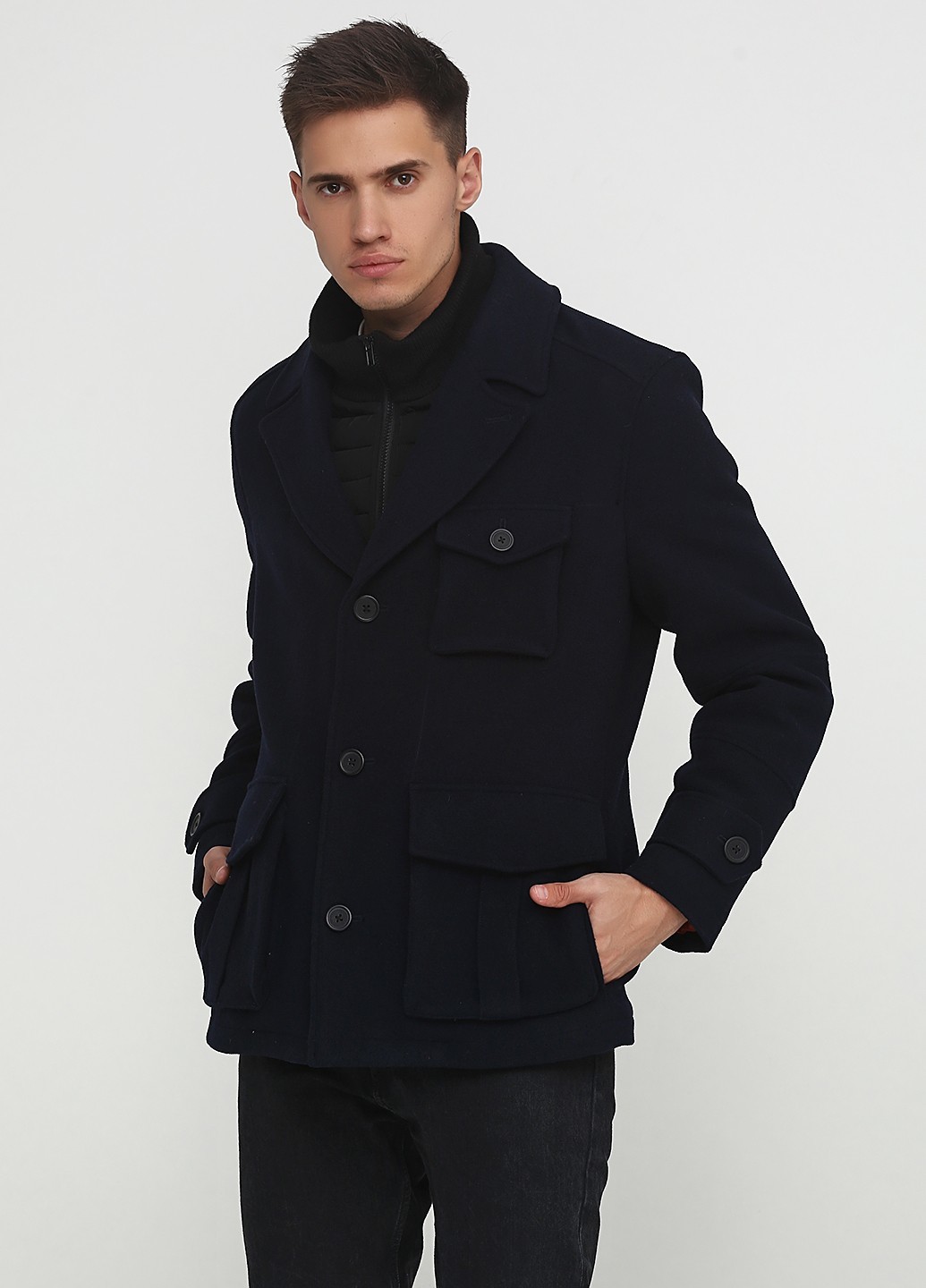 Пальто Tom Tailor темно-синее (39-PA-1-03-Dblue-50)