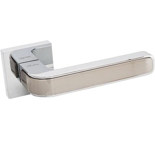 

Ручка дверная Siba Nano E10 0 22 07 никель матовый/хром
