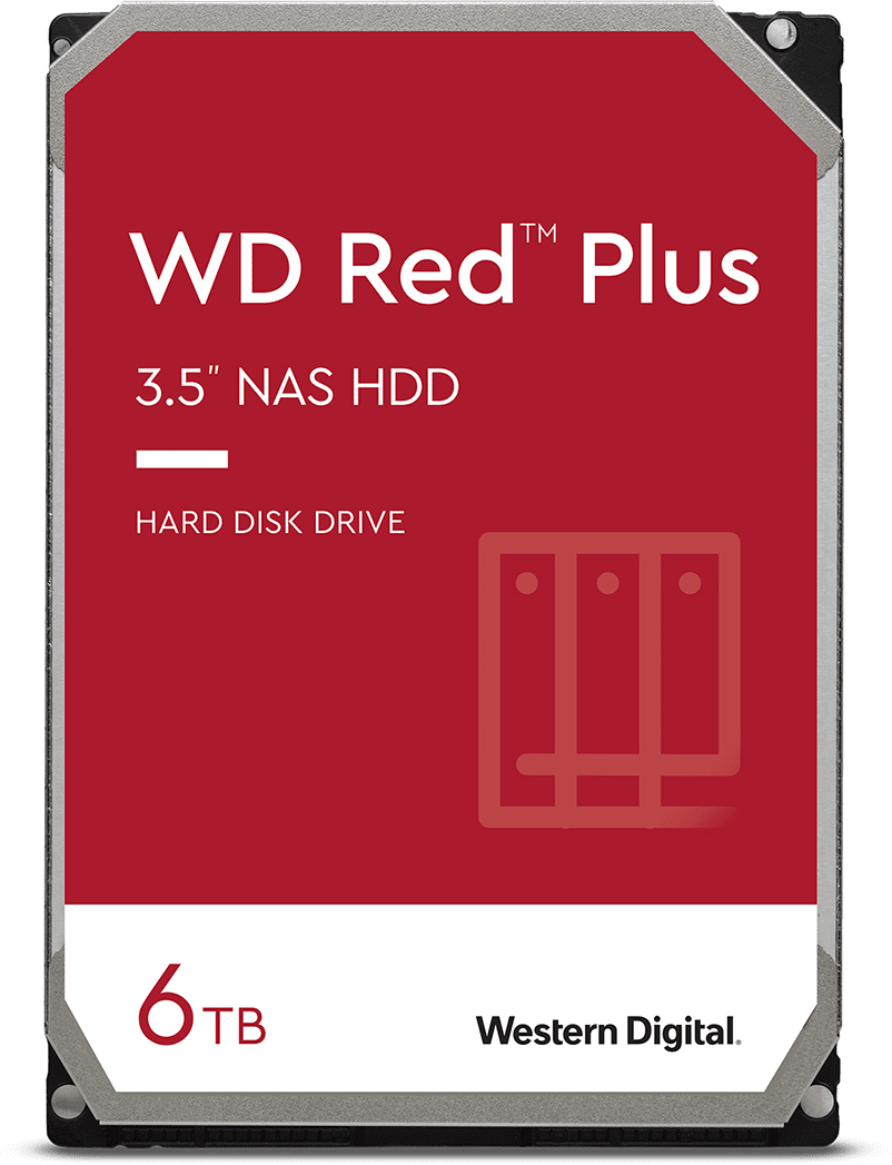 

Жесткий диск Western Digital Red Plus 6TB 5400rpm 128МB WD60EFZX 3.5 SATA III