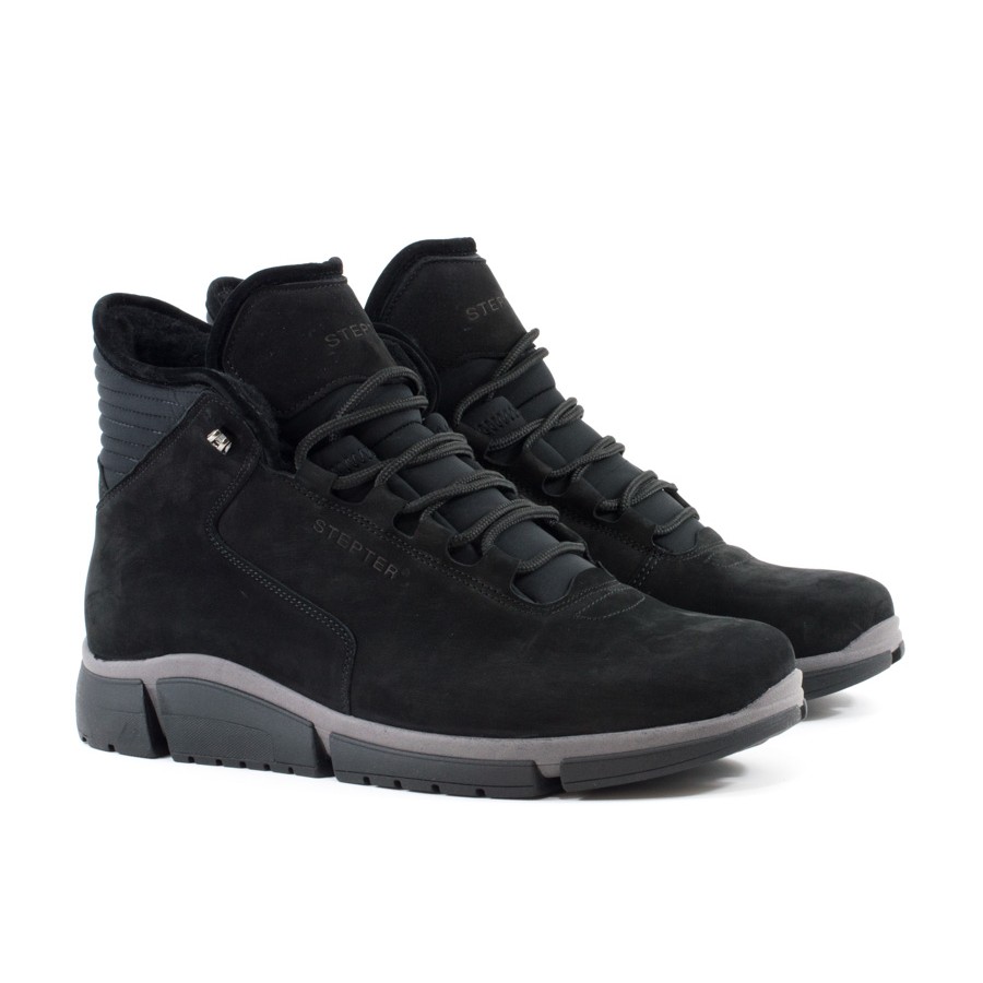 

Ботинки комфорт Stepter 7155 Чёрные 45 размер