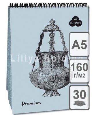 

Блокнот для пастели Лилия Холдинг Premium Bluemarine А5 160г 30л