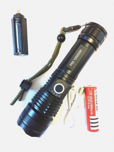 

Фонарик Police,Тактический фонарь,Мощный фонарик P-55 /USB/P50