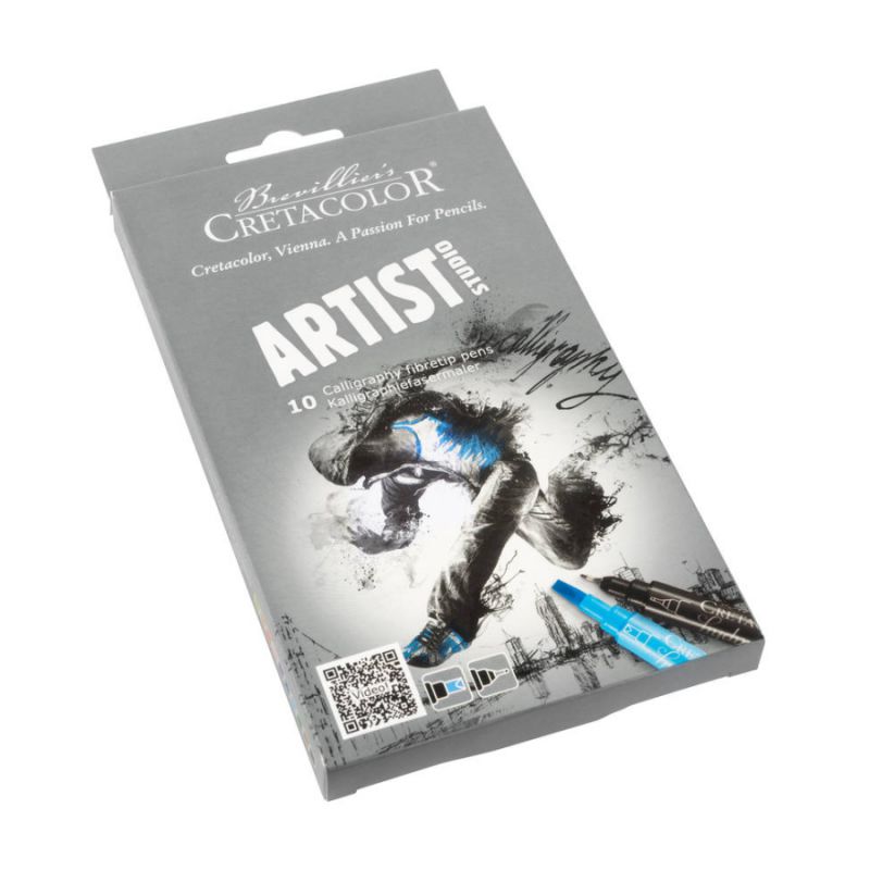 

Набор маркеров двусторонних для каллиграфии 10шт. Cretacolor Artist Studio Line