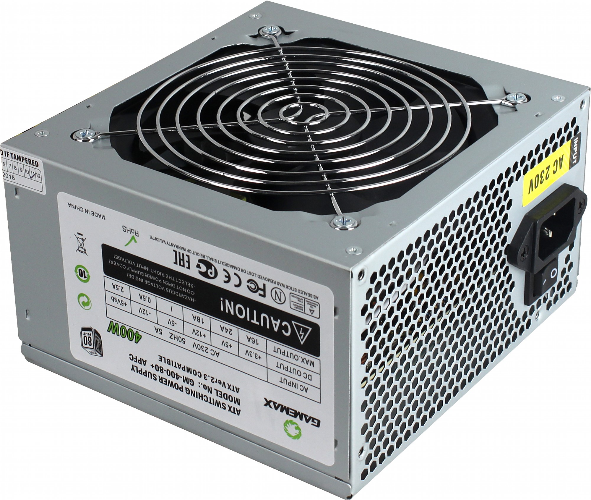 

Блок живлення GameMax GM-400W-80+APFC 400W