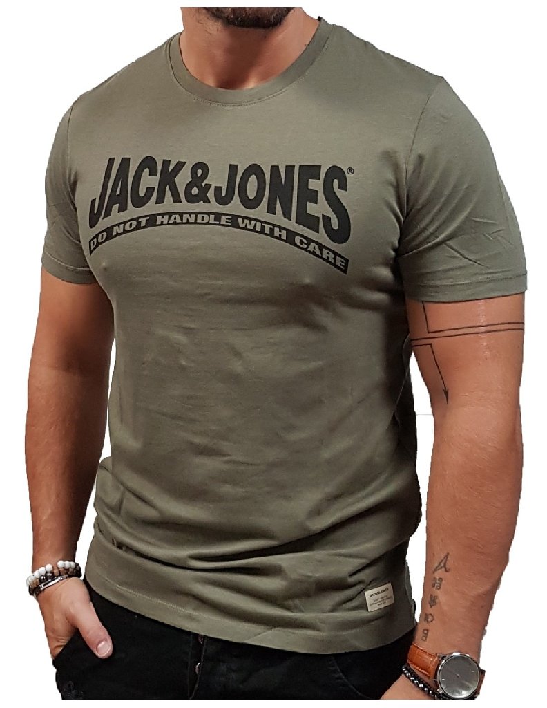 

Футболка мужская Jack&Jones RETRO LOGO 12174764 Dusty Olive S зеленый