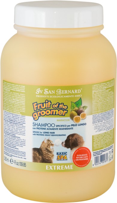 

Шампунь Iv San Bernard для собак и кошек Maracuja для длинной шерсти с протеинами шелка и маракуей 3.25 л (1494 NSHAMA3250)