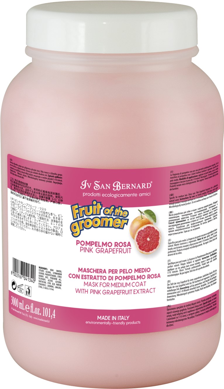 

Маска Iv San Bernard для собак и кошек Pink Grapefruit для средней шерсти с грейпфруктом и Витамином В6 3 л (1340 NMASPO3000)