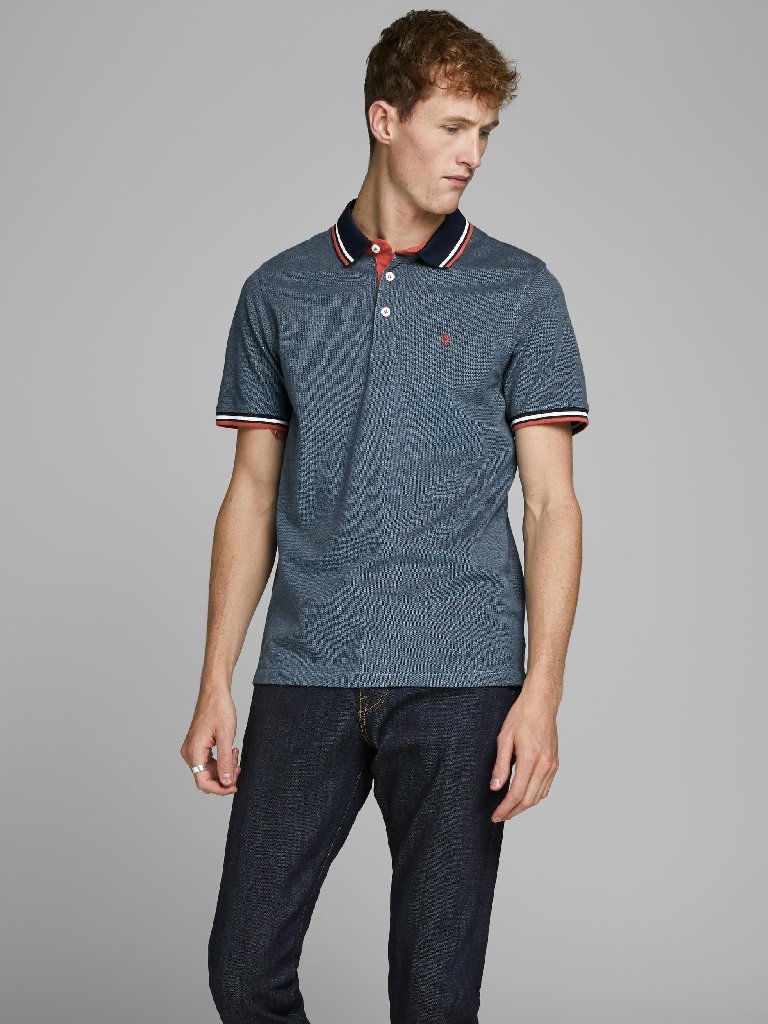 

Поло Jack&Jones 12136668 Denim Blue S синий