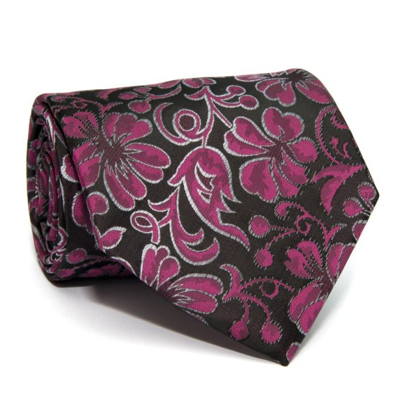 

Краватка ZAGI фіолетова з квітами ZN-1816