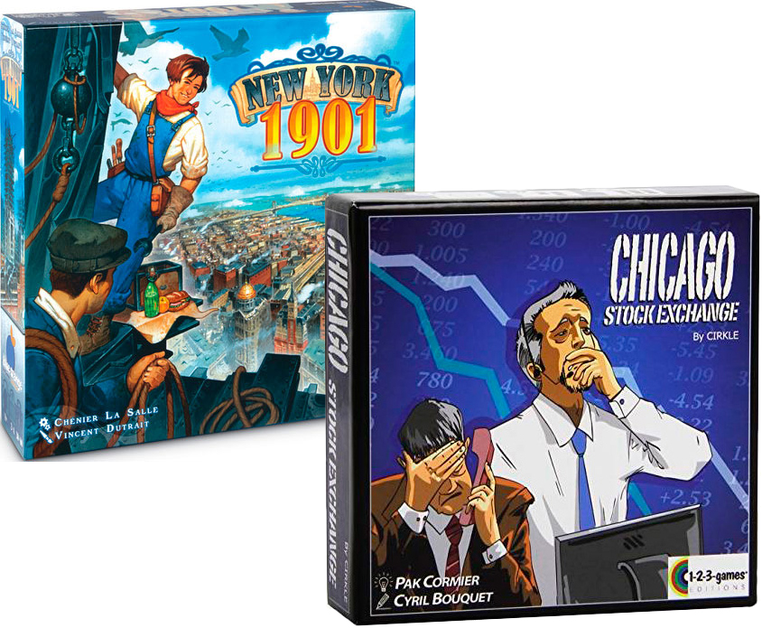 

Набор настольных игр Blue Orange New York 1901 + Chicago Stock Exchange (641193-904345)