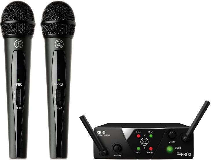 

Микрофонная радиосистема AKG WMS40 Mini2 Vocal Set BD ISM2/3 eu/us/uk