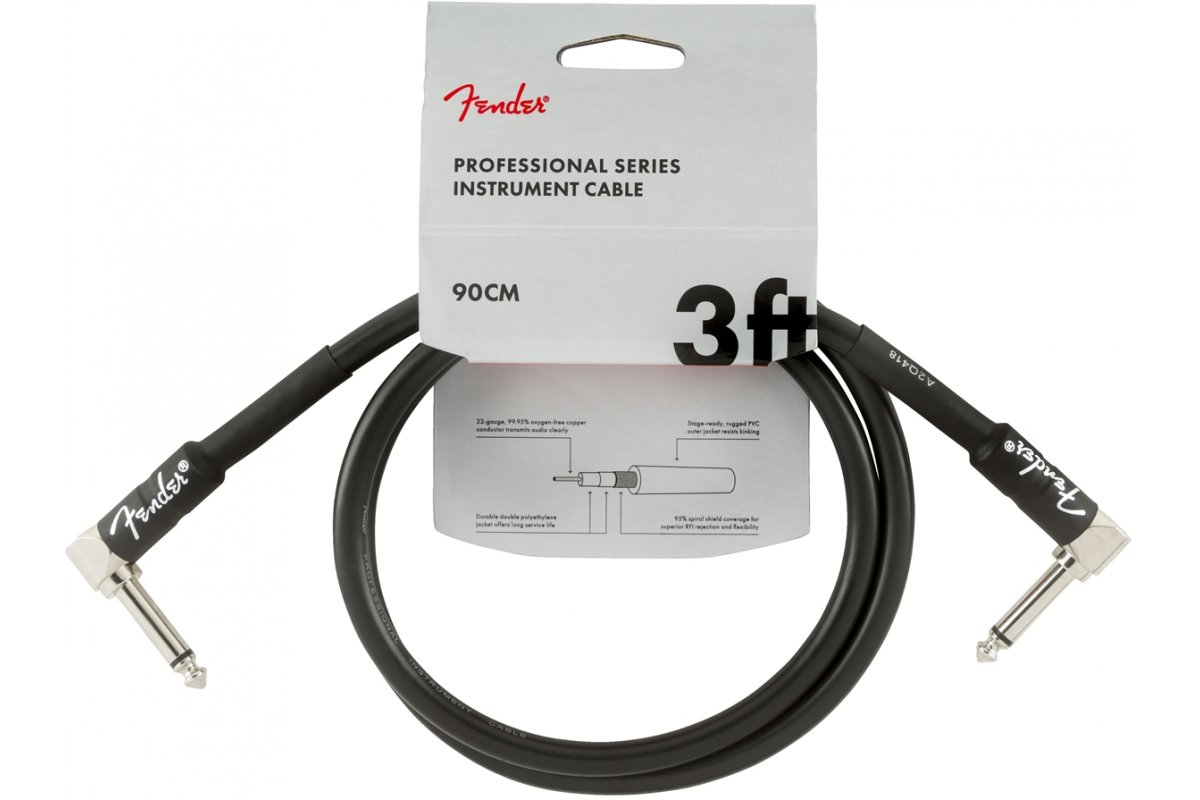 

Кабель инструментальный Fender CABLE PROFESSIONAL SERIES 3' BLACK