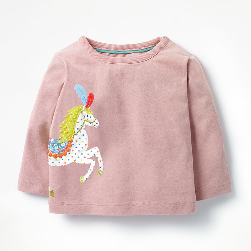 

Свитшот для девочки Лошадка Little Maven (104 / 4 года) Розовый