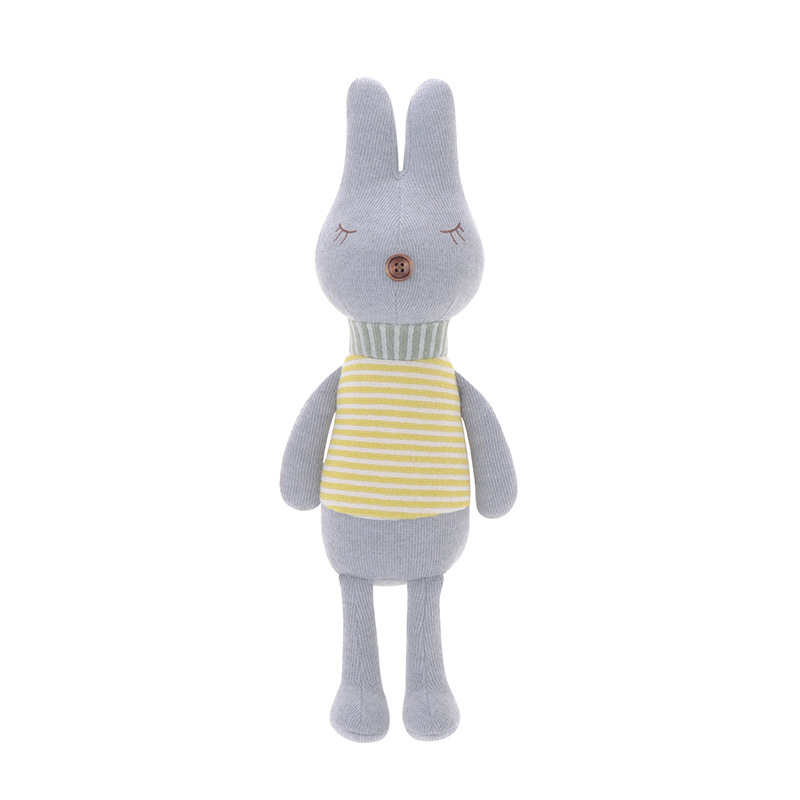 

Мягкая игрушка Кролик в полоску, 38 см Metoys Серый (47136)