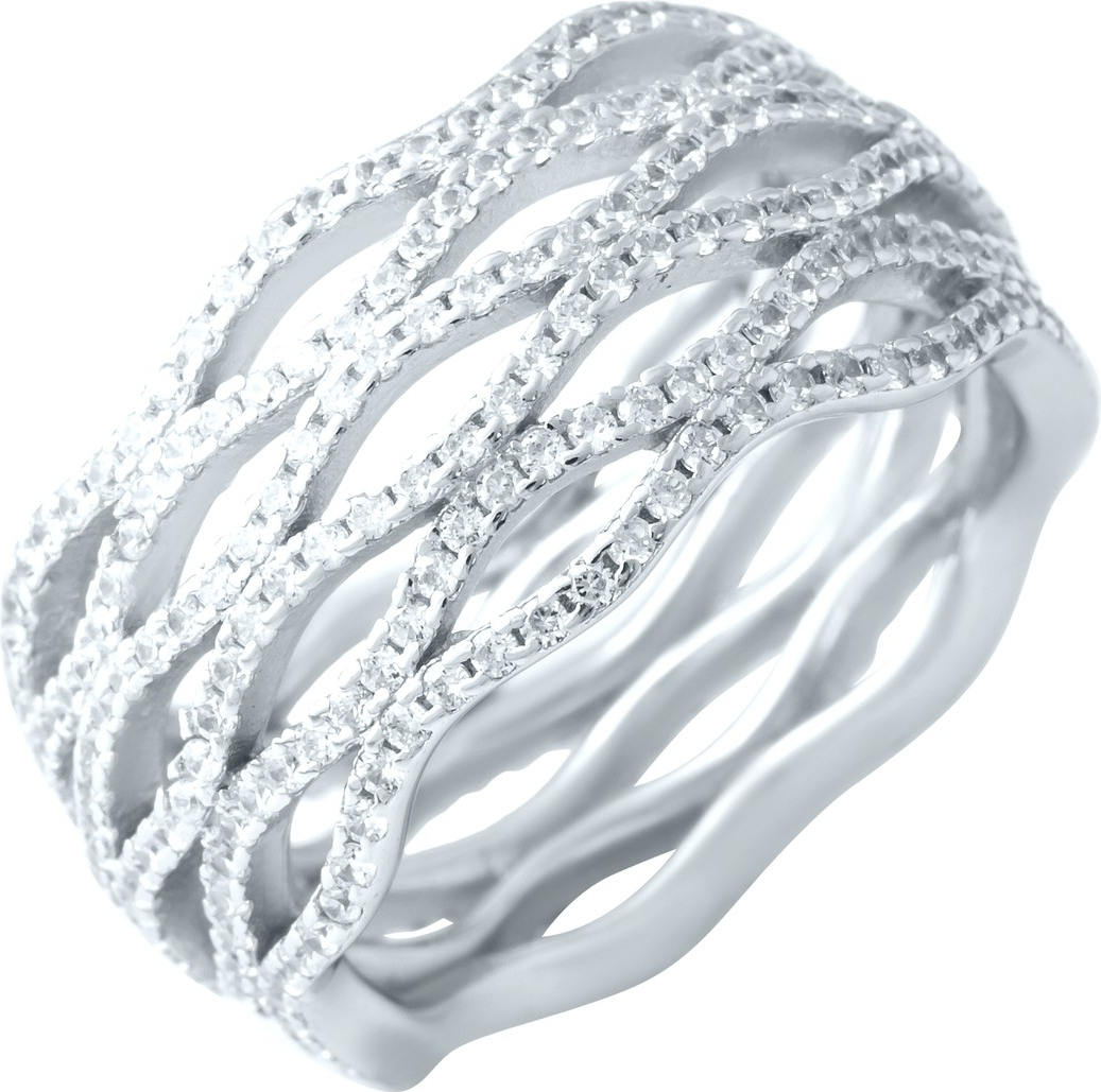 

Серебряное кольцо SilverBreeze с фианитами 1918692 17.5 размер, 17.5 размер
