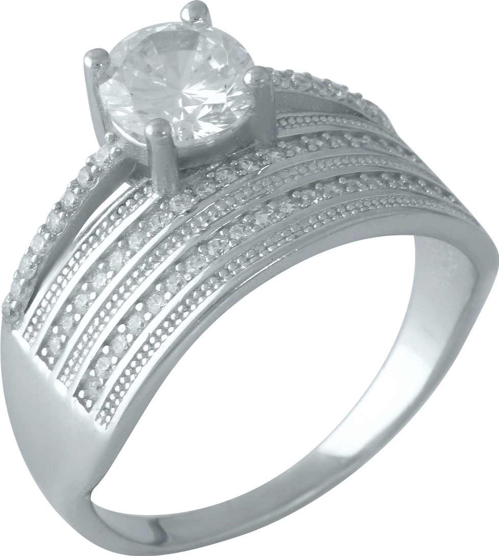 

Серебряное кольцо SilverBreeze с фианитами 1955840 18 размер, 18 размер