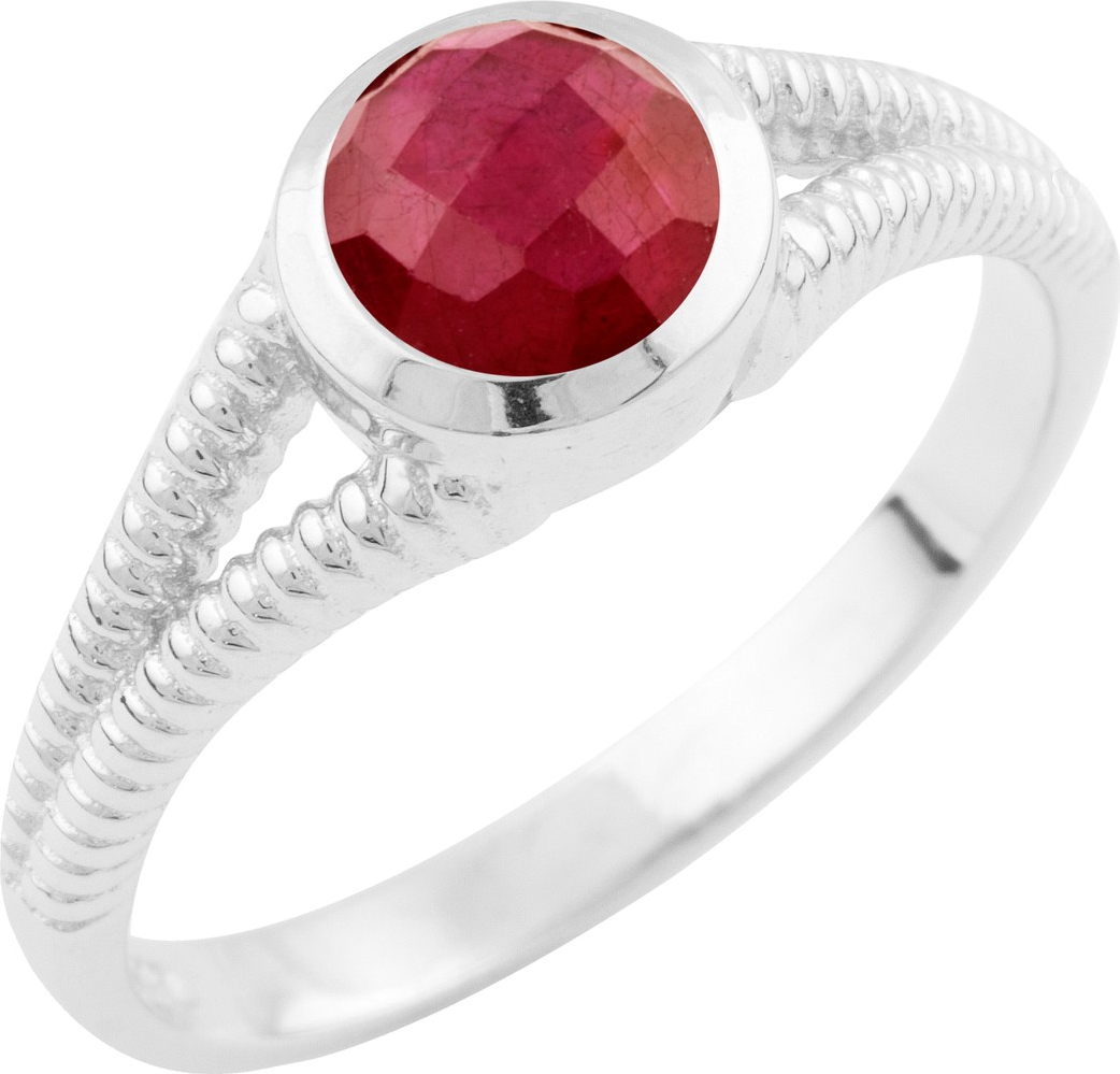 

Серебряное кольцо SilverLine с натуральным рубином 1648483 18 размер, 18 размер