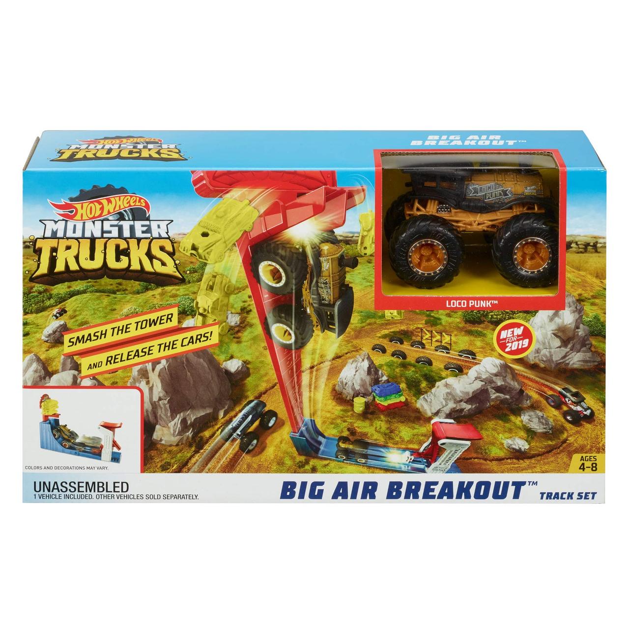 

Игоровой Трек Mattel Hot Wheels Monster Trucks Big Air Breakout серии Monster Trucks GCG00