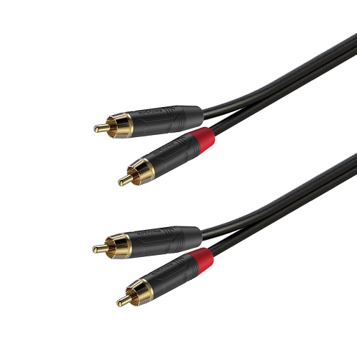 

Готовый аудиокабель Roxtone GPTC160L2, RCA - RCA, 2x2x0.22, 2 м