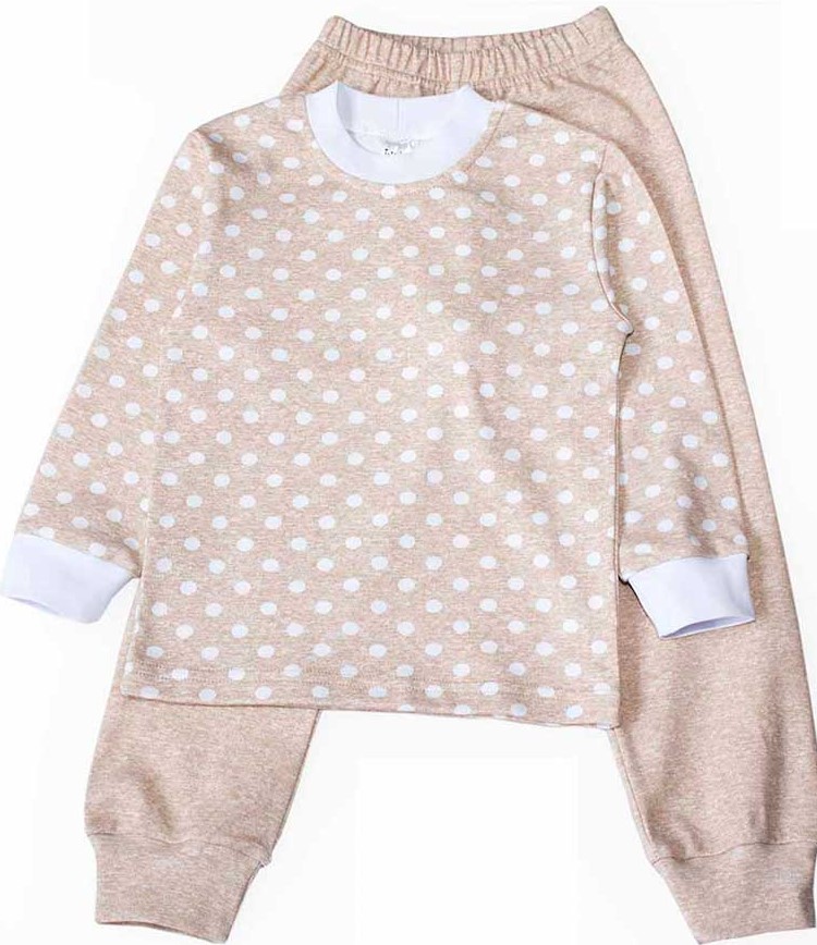 

Пижама (футболка с длинными рукавами + штаны) Interkids Домашняя Коллекция 1695-1 152 см Кофейнафя