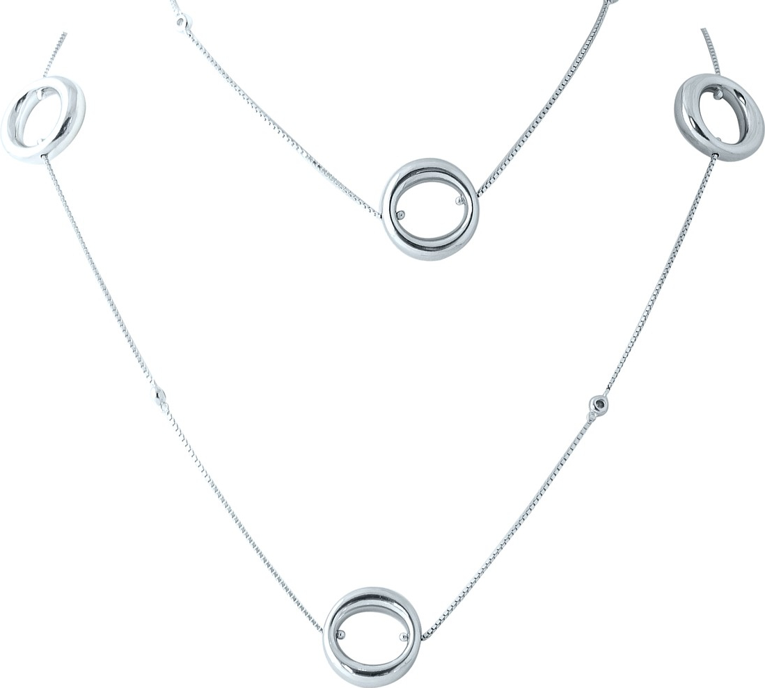 

Серебряное колье SilverBreeze без камней 1965108 800 размер, 800мм размер