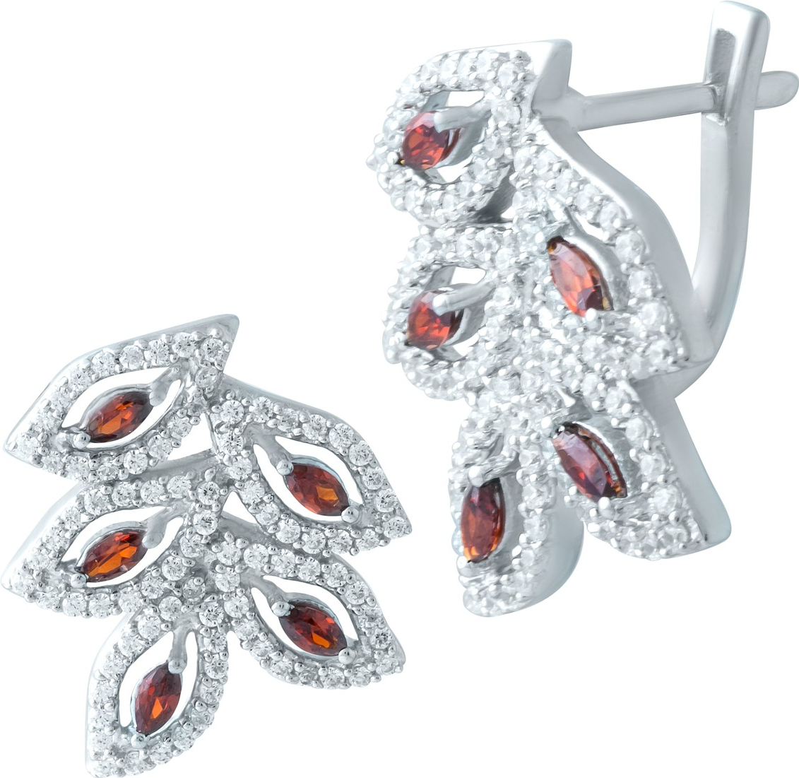 

Серебряные серьги SilverBreeze с натуральным гранатом 1925768, размер