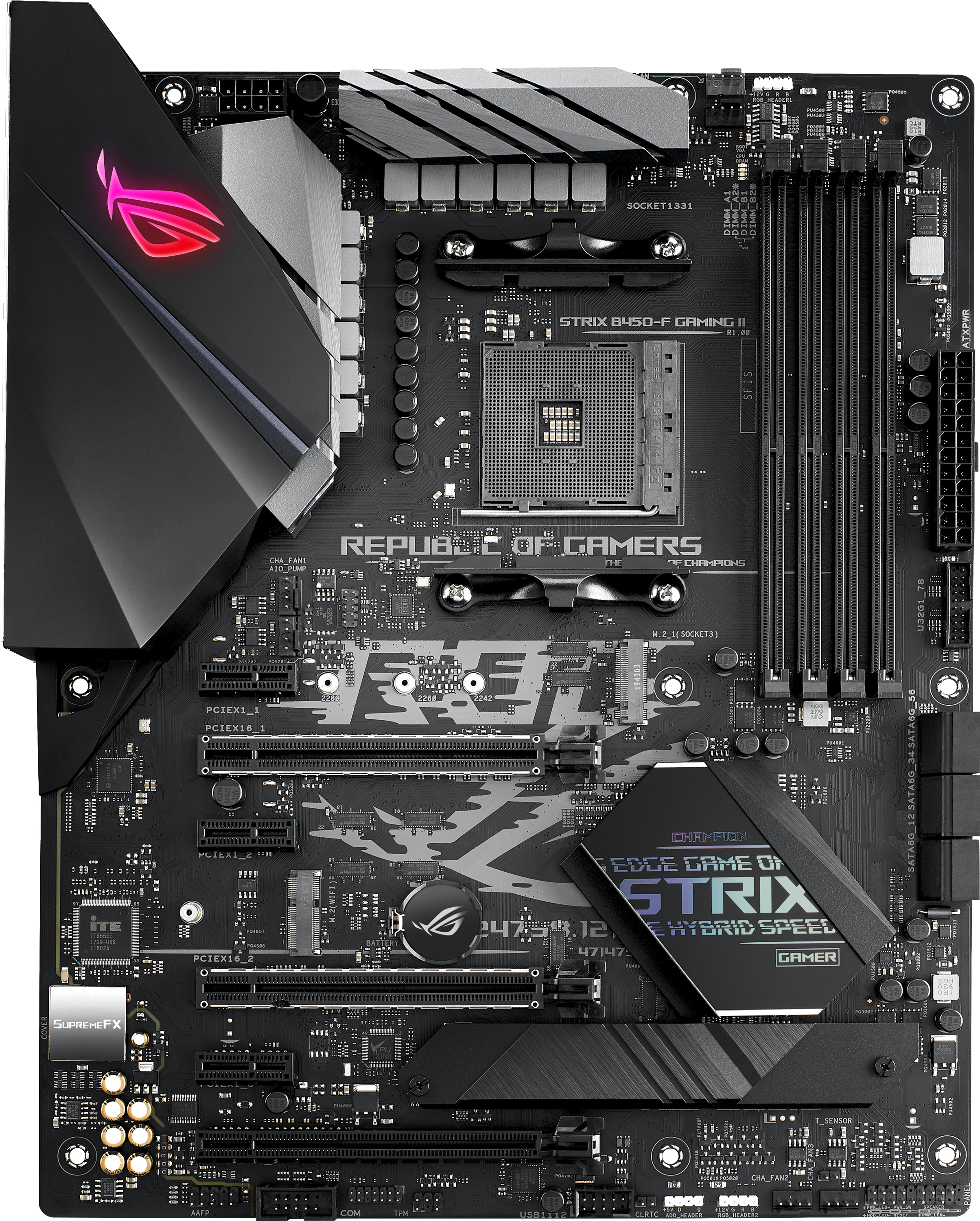 

Материнская плата Asus ROG Strix B450-F Gaming II (sAM4, AMD B450, PCI-Ex16)