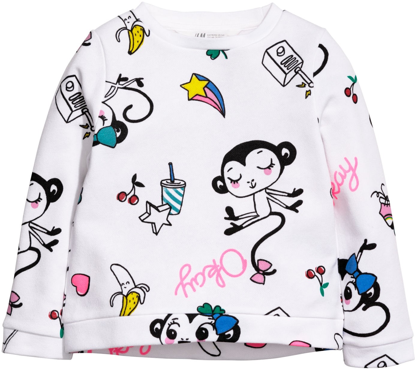 

Свитшот H&M 5716597 110-116 см Белый