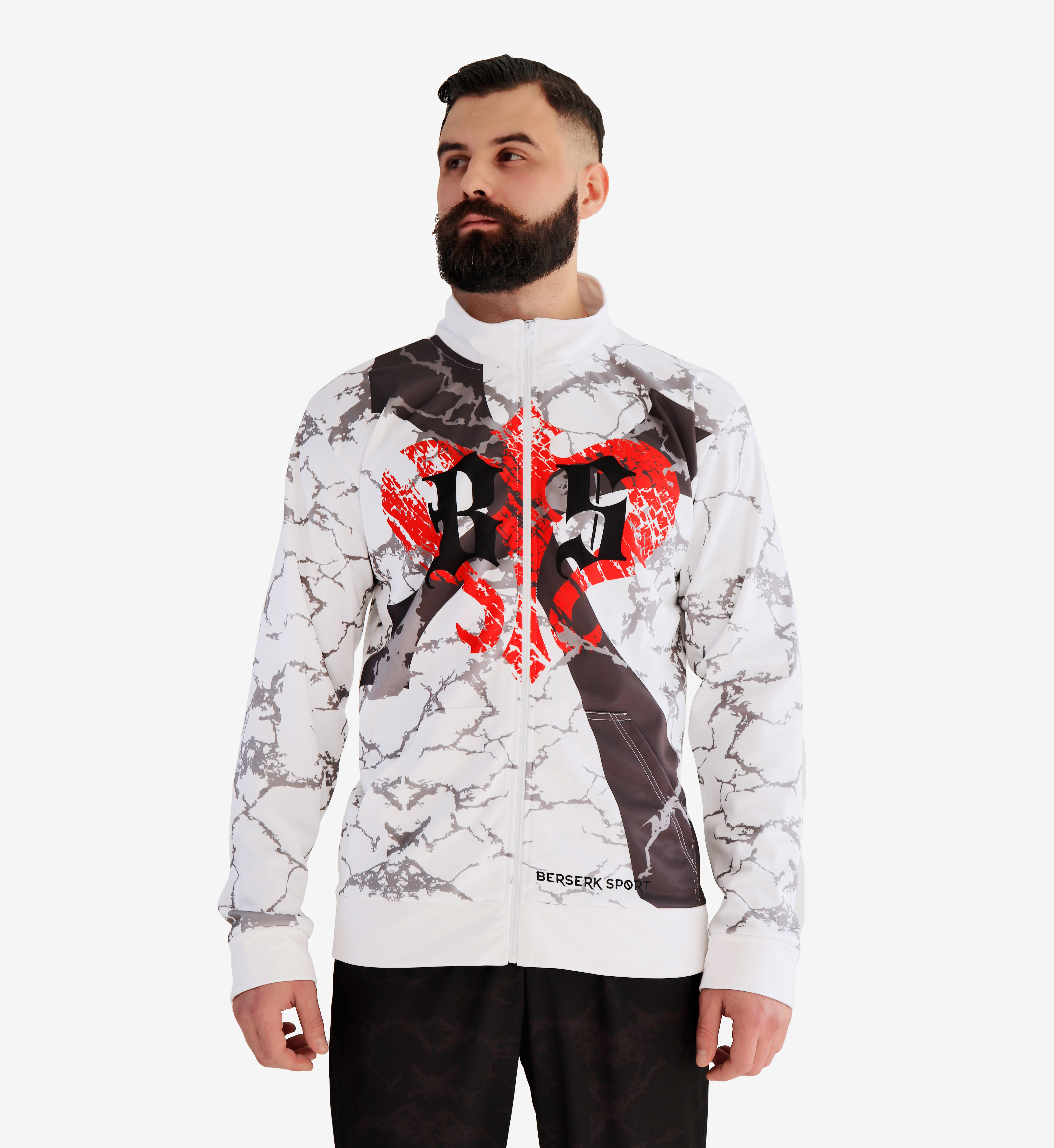 

Мужская спортивная кофта на змейке Berserk Sport Warrior Spirit white 013322  2000000098647, Мужская спортивная кофта на змейке Berserk Sport Warrior Spirit white 013322 L 2000000098647