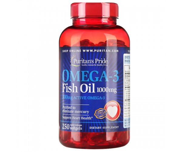 

Витамины Puritan's Pride Omega-3 Fish Oil 1000 mg 250 caps (103020)